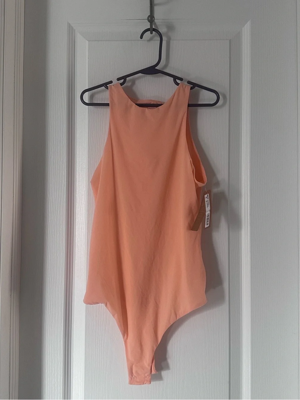 SKIMS Peach High-Neck Bodysuit - Picture 1 of 3